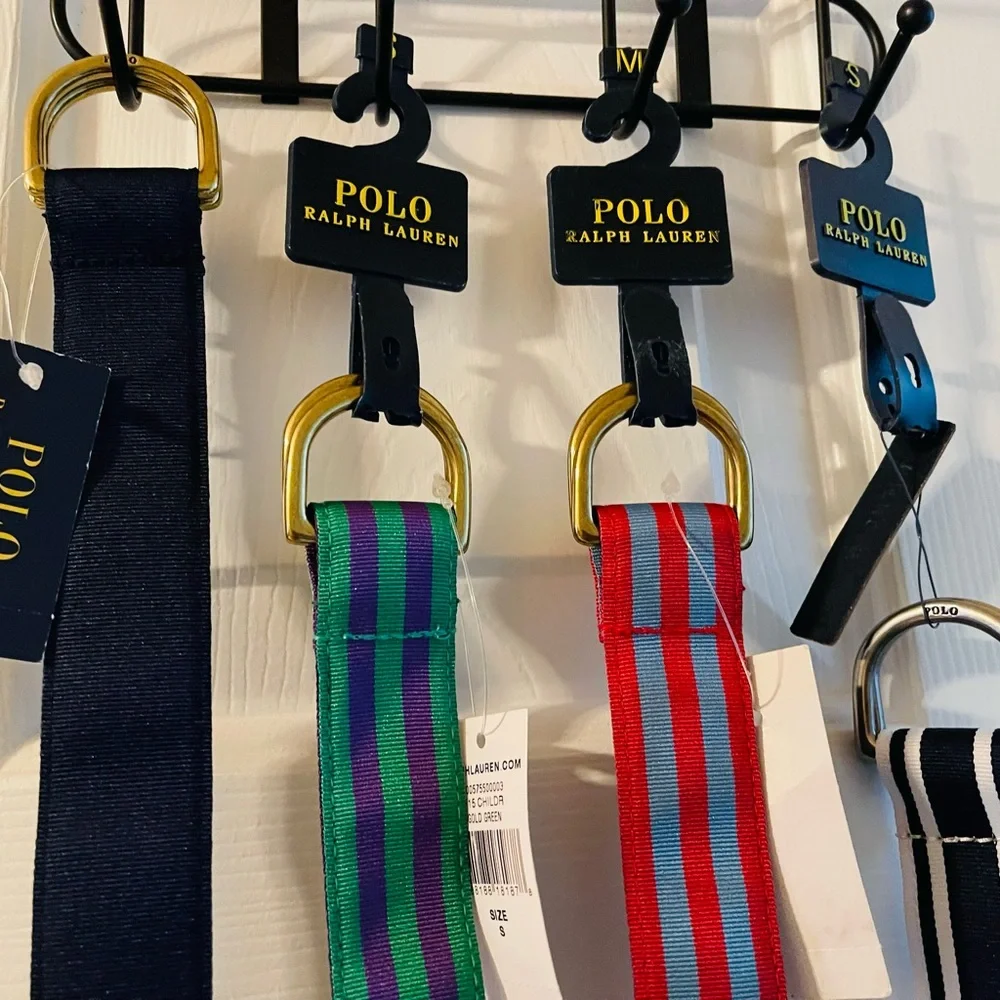 Polo Ralph Lauren Boys Unisex Kids Striped Preppy Belt